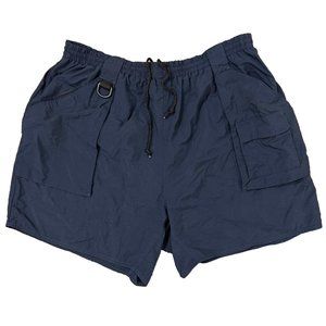 Vintage men's deep blue swim trunks/above-the-knee shorts by Rio Bravo
